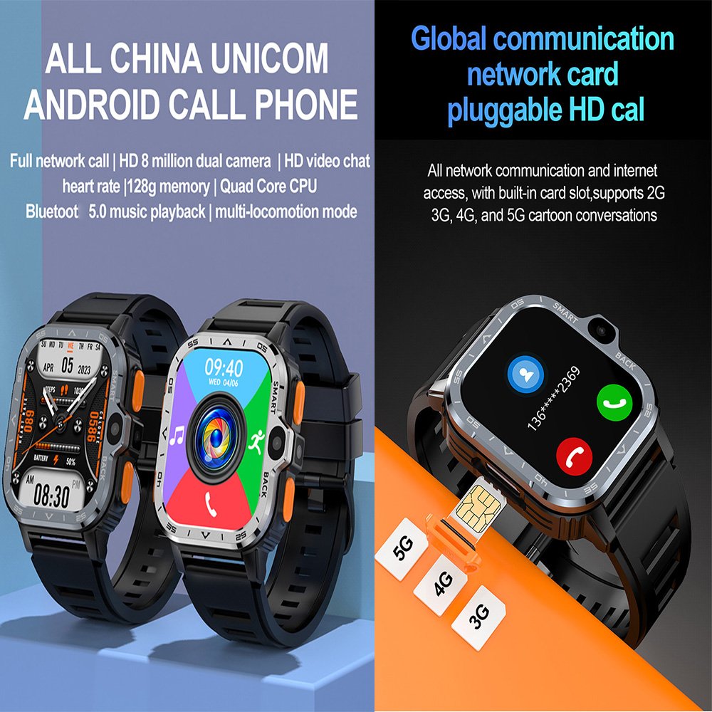 New Smart Watch 2024 PGD 4G 64G/16G 3g 4g 5g Watch android sim card NFC Monitor Health Sport Smart Watch For Men